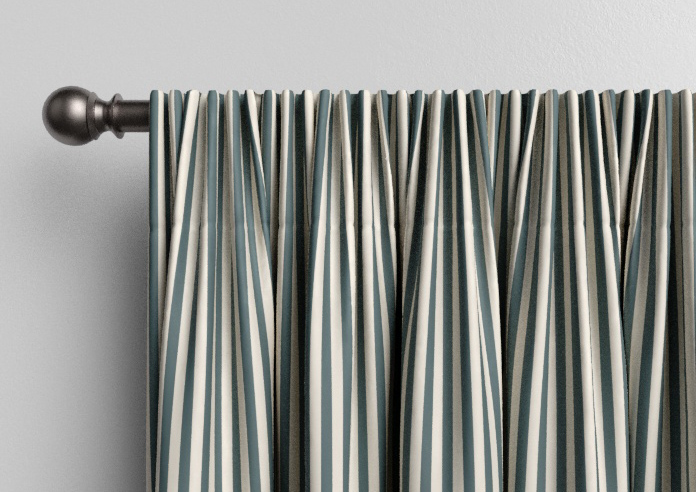 The British Stripe Co. Catherine, Teinbridge No.3 - Made to Measure Curtains - Image 9